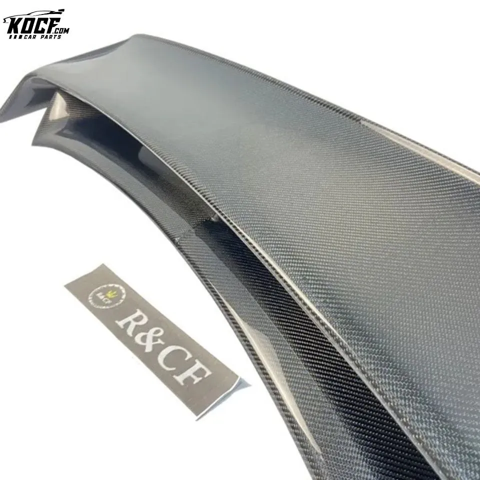 Nsmo style double decker Trunk Spoiler High Wing Carbon Fiber Black Glossy For 2009-20 Nissan 370Z Z34 Fairlady Z