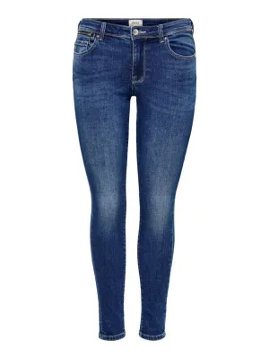 Onlisa4 Life Zip Reg Skinny  Ana230 - Blue Denim