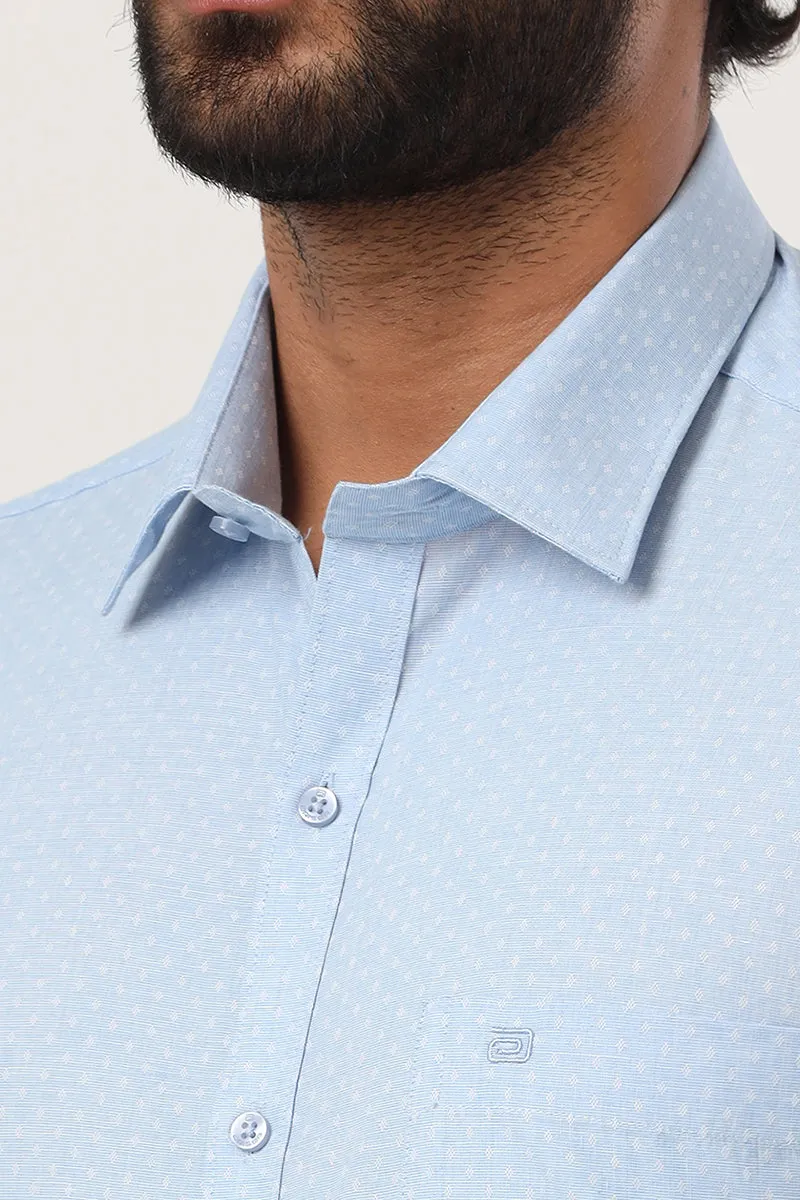 Orlando - Pastel Blue Casual Shirts for Men | Ariser