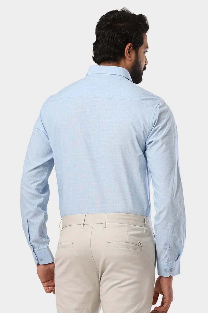 Orlando - Pastel Blue Casual Shirts for Men | Ariser