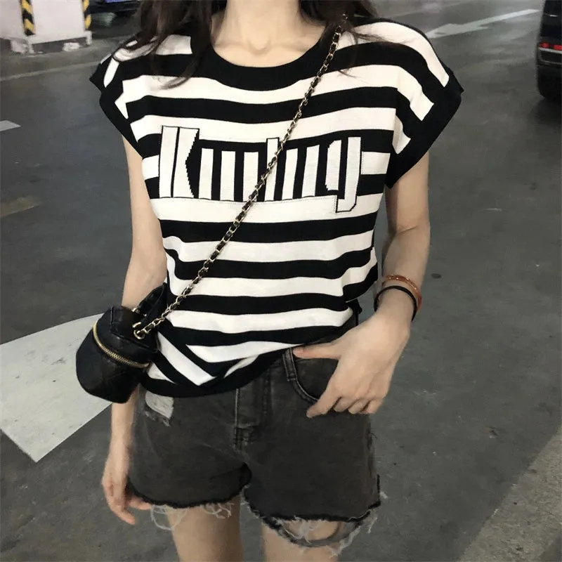 Plus Size Casual Short-Sleeved Round Neck Loose T-shirt