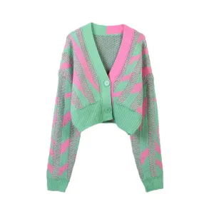 Pre Order:  Candy Stripes Knitted Cardigan