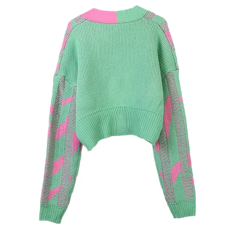 Pre Order:  Candy Stripes Knitted Cardigan