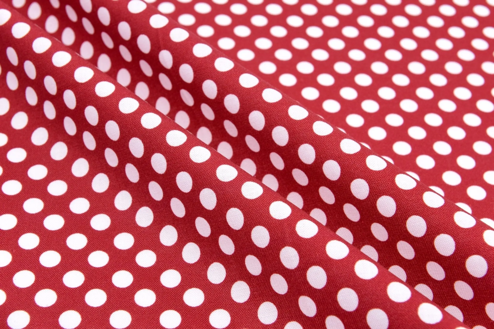 Quilted Cotton Woven Plain Textured Polka Dots Digital Print Fabric