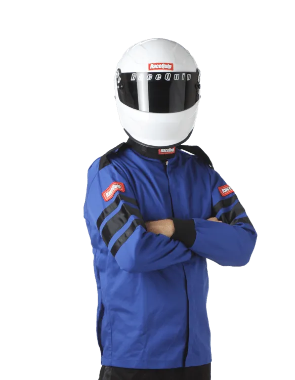 RaceQuip Single Layer Fire Suit Jacket - Blue - XL - 111026