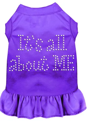 Rhinestone All About Me Dress Purple Med (12)