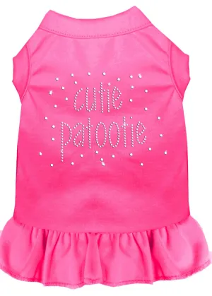 Rhinestone Cutie Patootie Dress Bright Pink 4x (22)