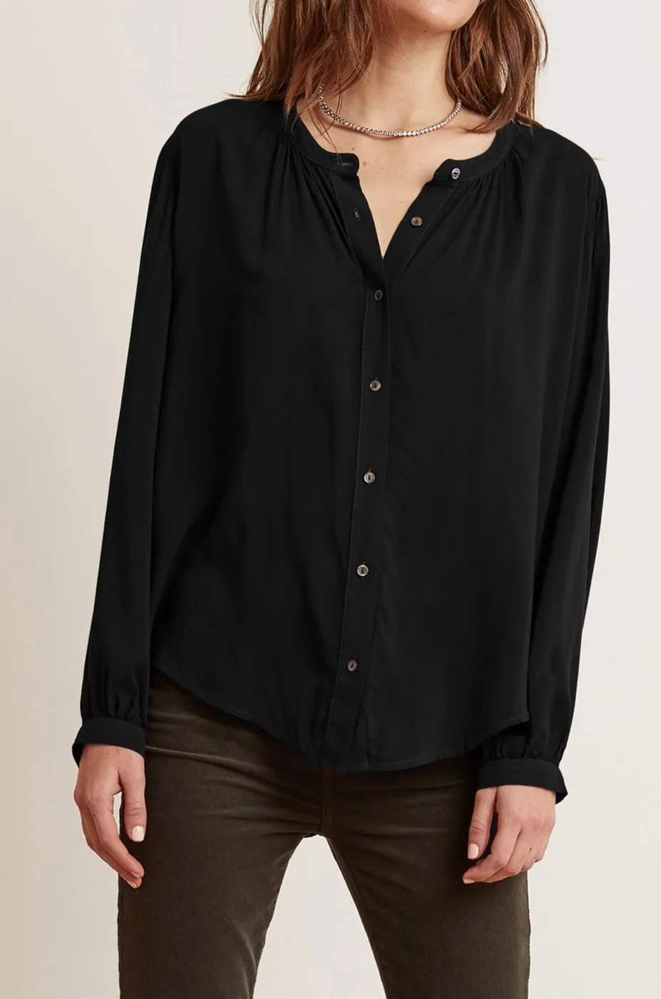 SERAFINA BUTTON-UP BLOUSE