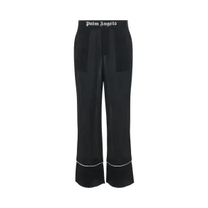 Soiree Logo-waist Pants in Black/Gold