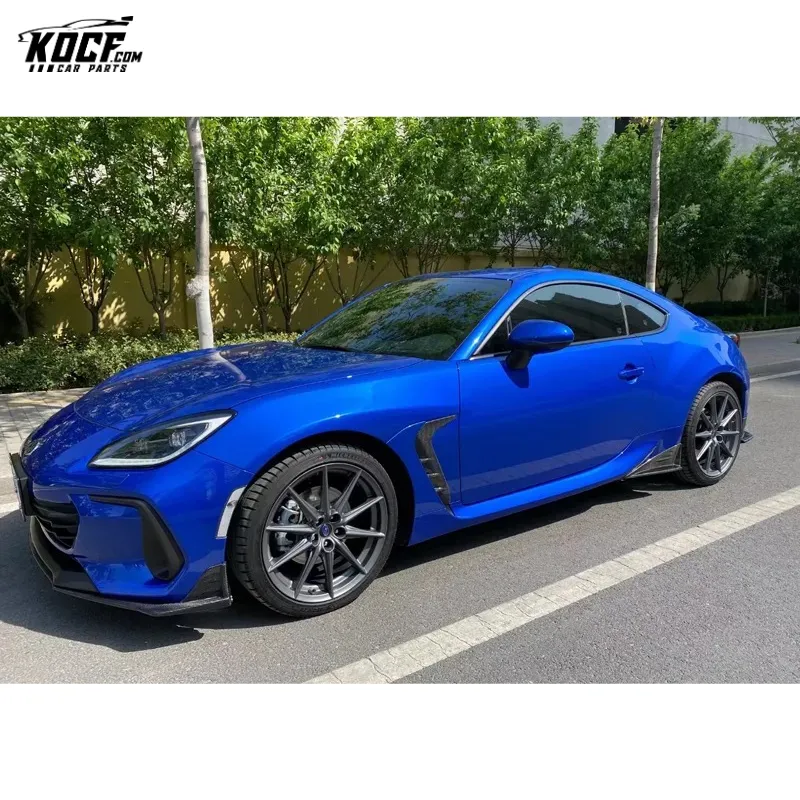 Sti-P Style Carbon Fiber Aero Body kit Front Splitter Side Splitter Rear Splitter For 2022 Subaru BRZ ZD8