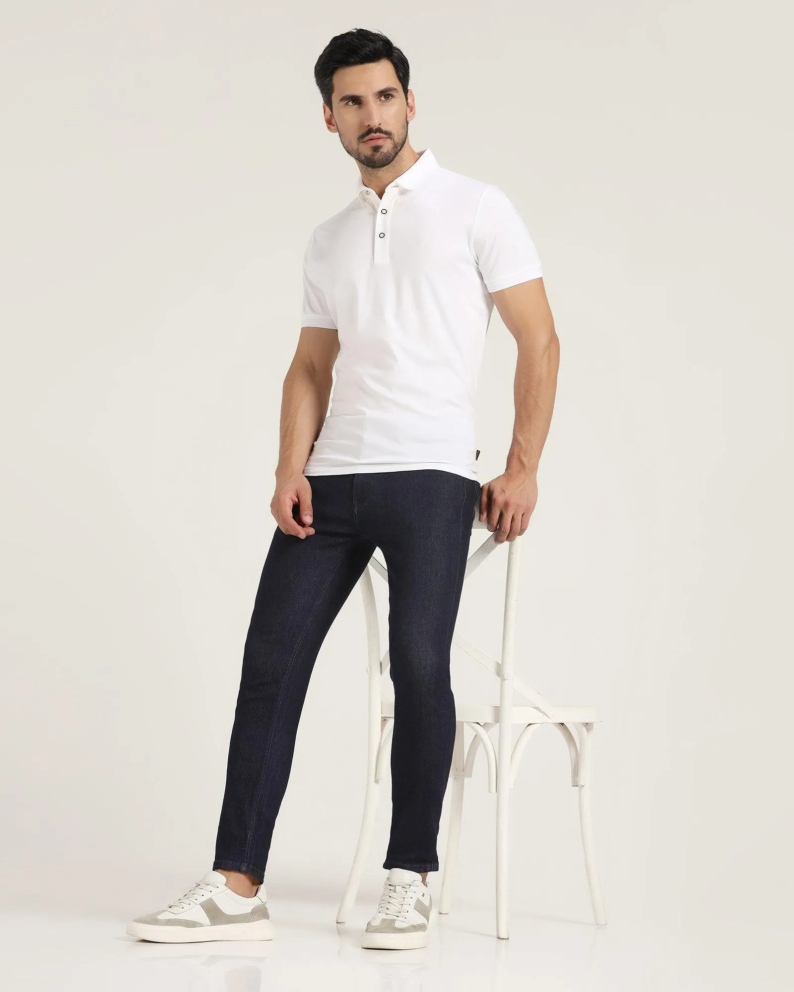 Super Clean Skinny Cropped Fiji Fit Indigo Blue Jeans - Paxton