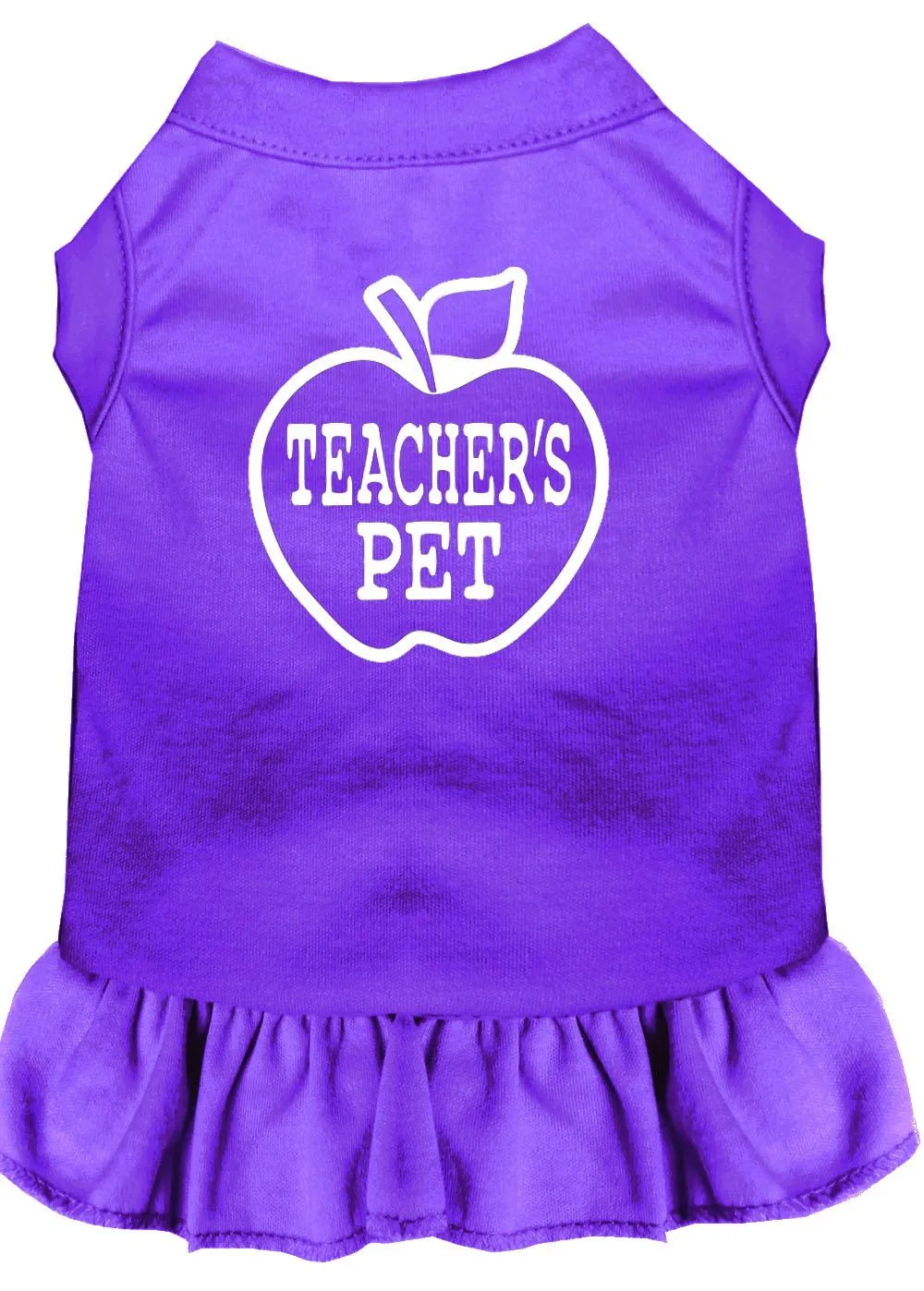 Teachers Pet Screen Print Dress Purple Xs (8)