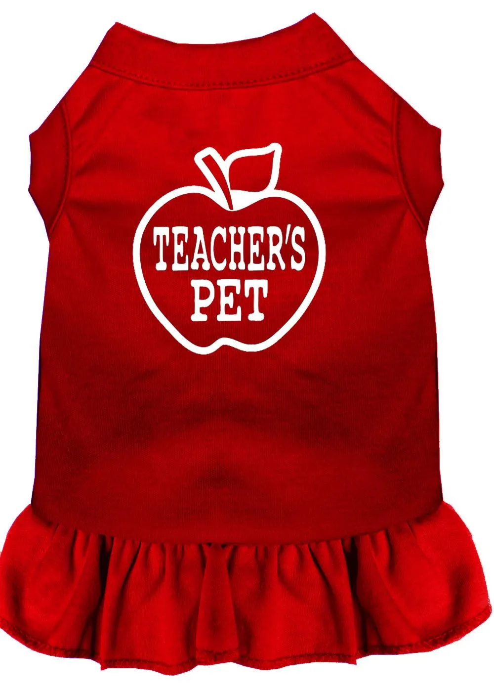 Teachers Pet Screen Print Dress Red Xxxl (20)