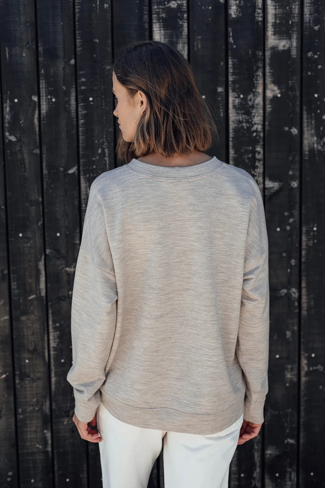 The Merino Sweatshirt - Oatmeal