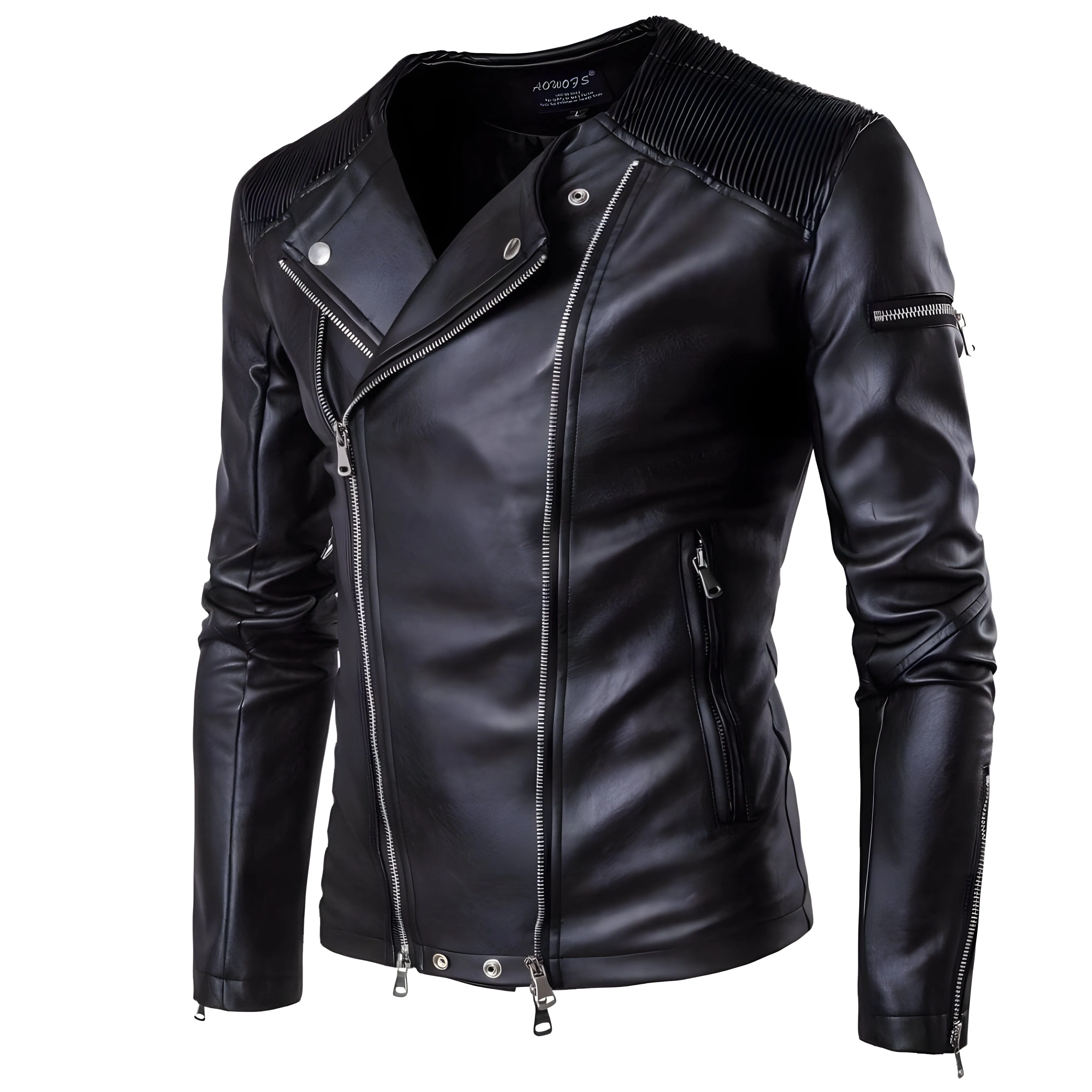 The Torino Faux Leather Moto Biker Jacket