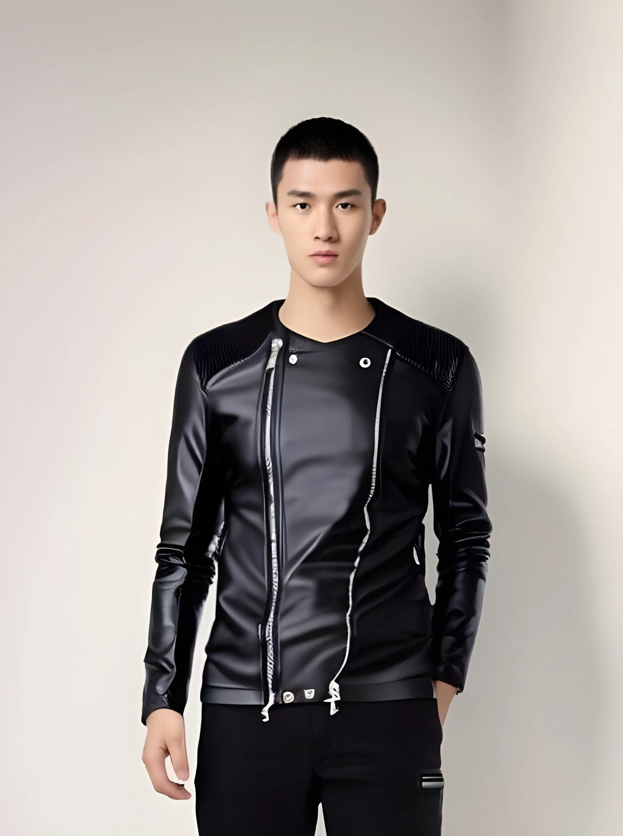 The Torino Faux Leather Moto Biker Jacket