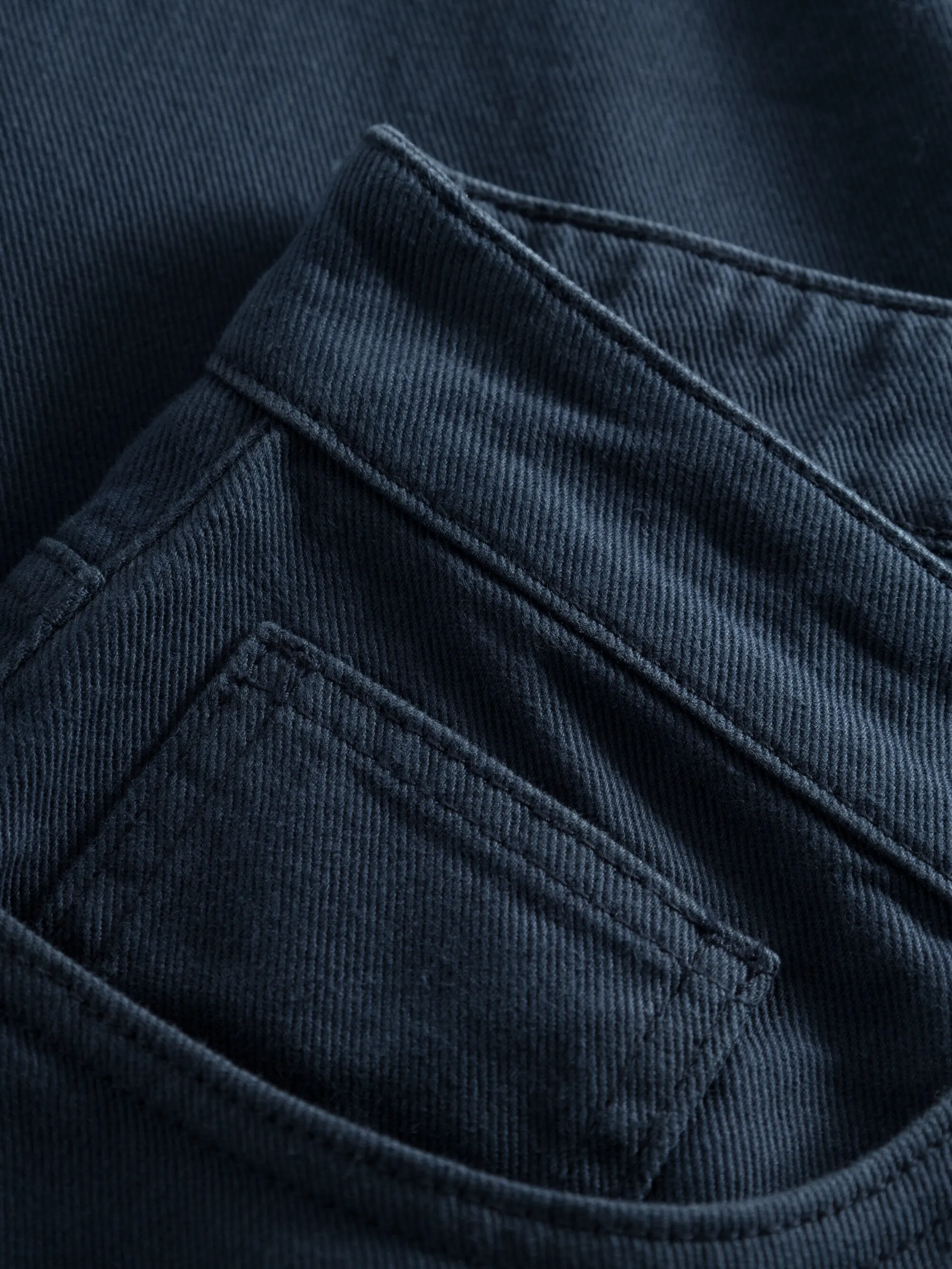 TIM tapered fit twill 5-pocket pants - Total Eclipse