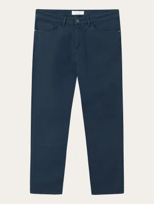 TIM tapered fit twill 5-pocket pants - Total Eclipse