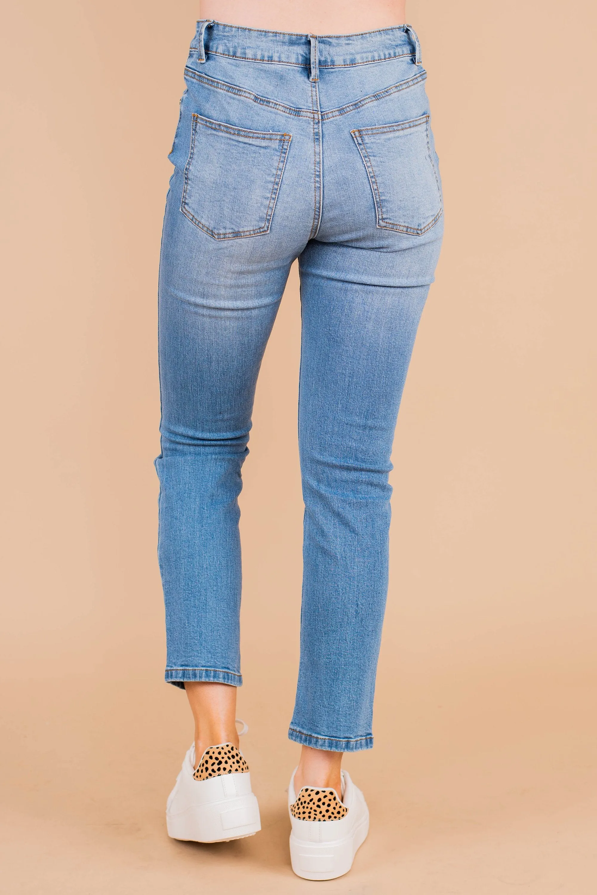 We Need To Talk Light Wash Crop Jeans