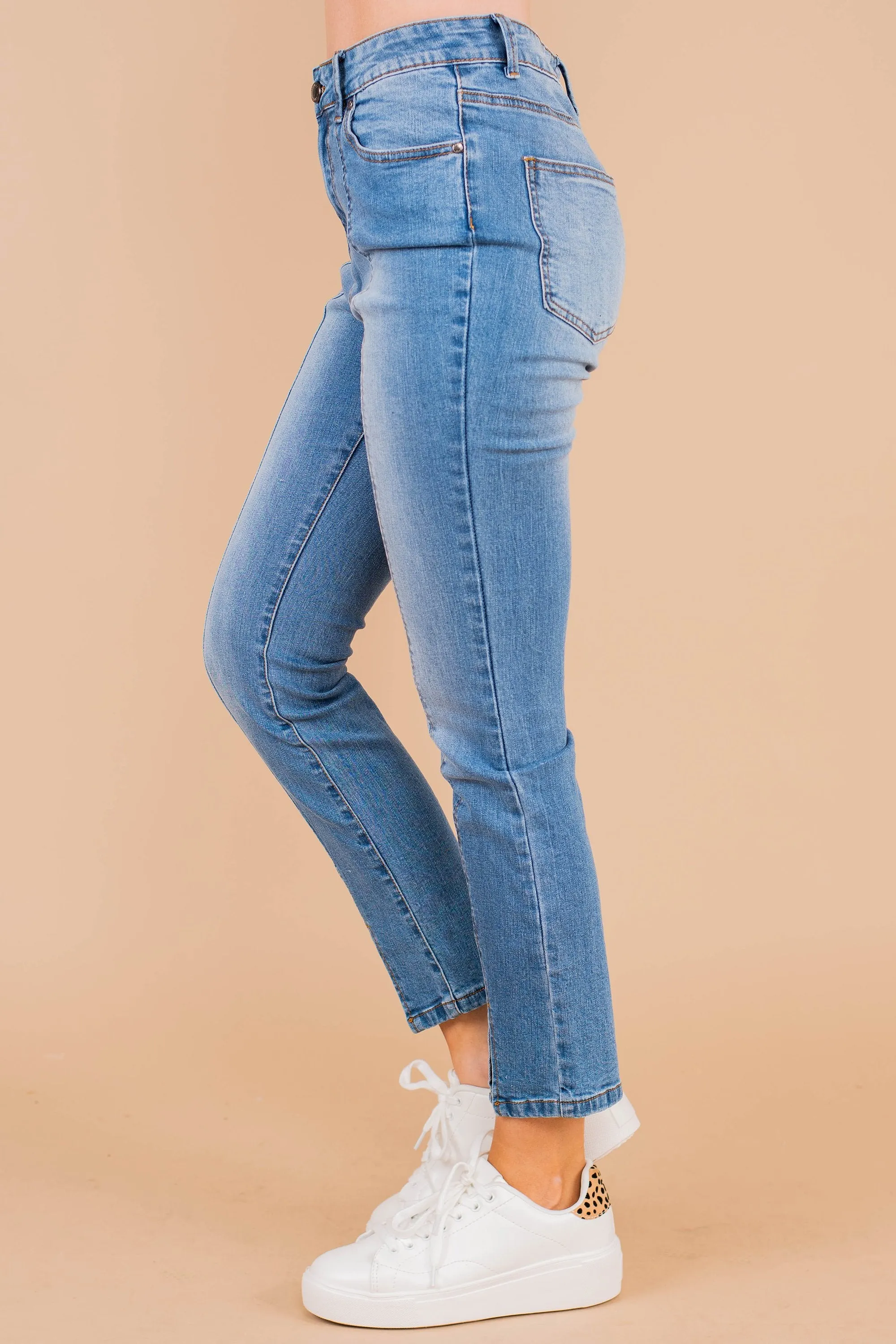 We Need To Talk Light Wash Crop Jeans