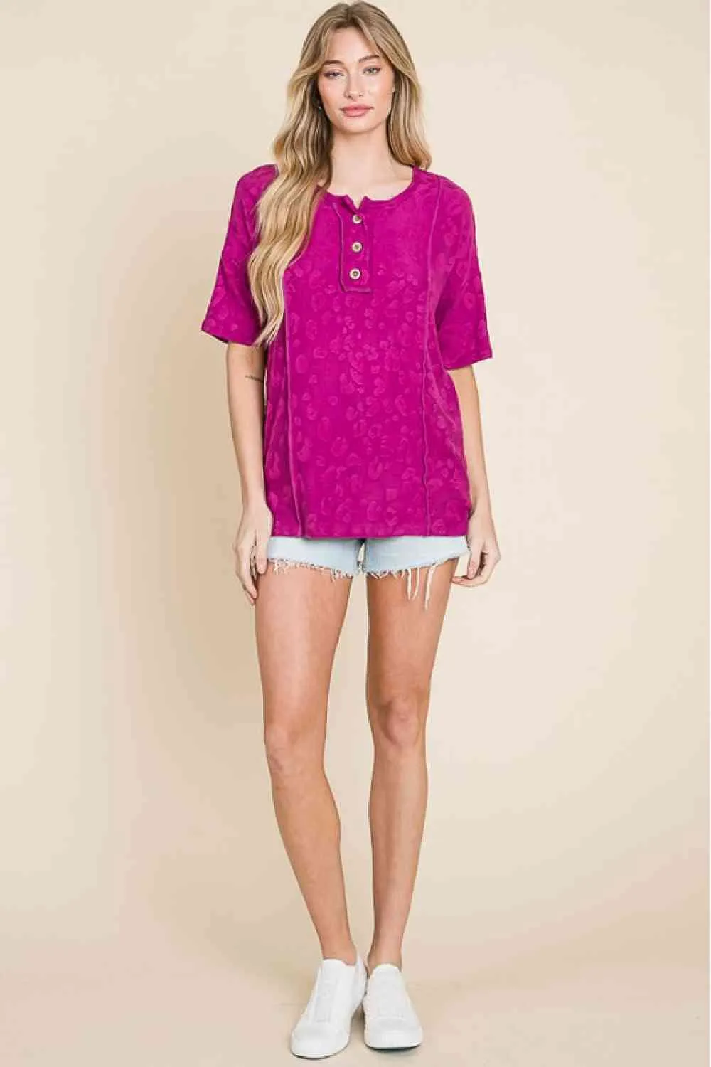 Women's BOMBOM At The Fair Animal Textured Top