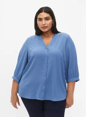 Zizzi Vanni Blue Blouse